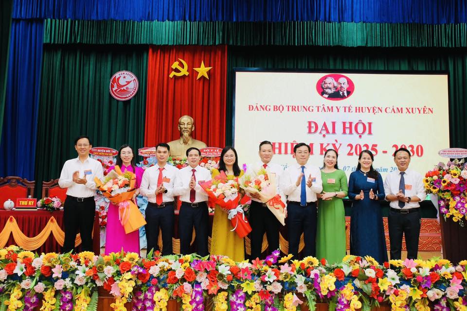 TRUNG TÂM Y TẾ HUYỆN CẨM XUYÊN TỔ CHỨC THÀNH CÔNG ĐẠI HỘI ĐẢNG BỘ NHIỆM KỲ 2025-2030
